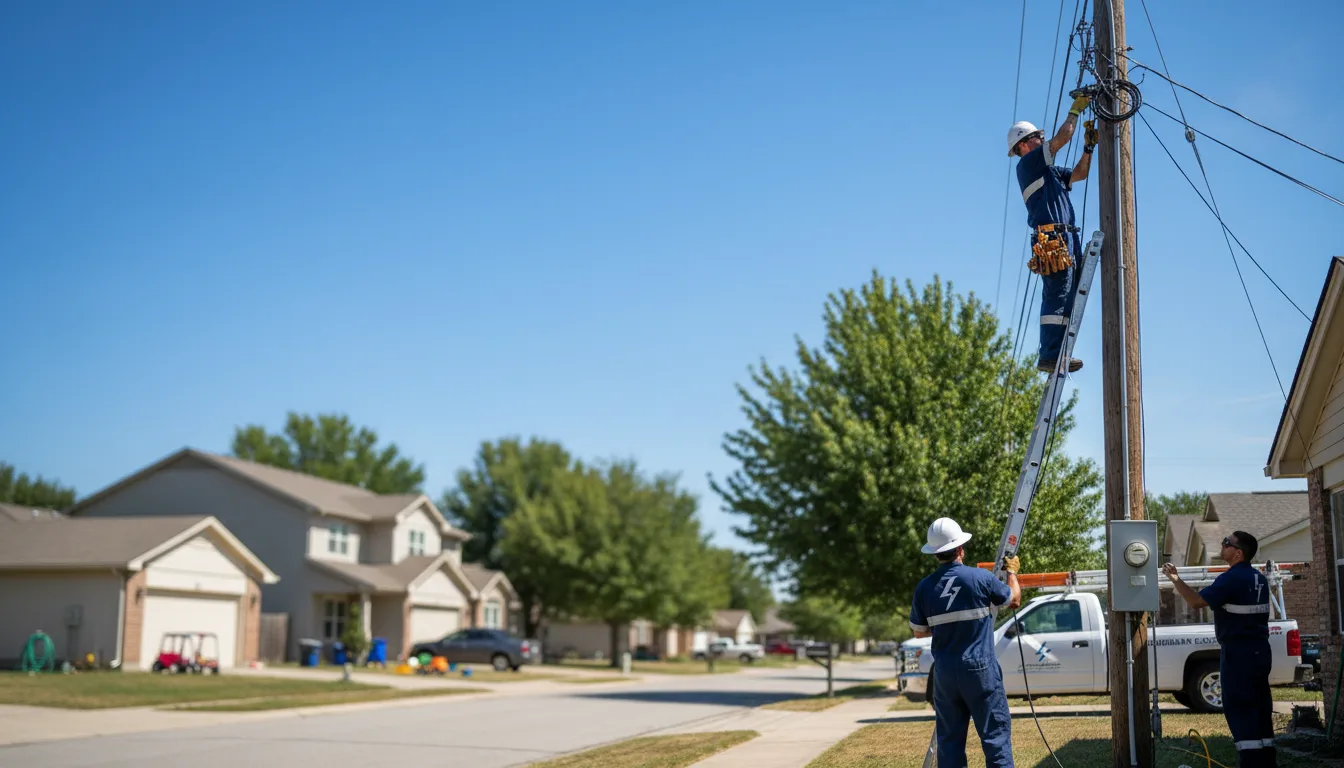 Residential electrician providing installation services in Foley, MO
